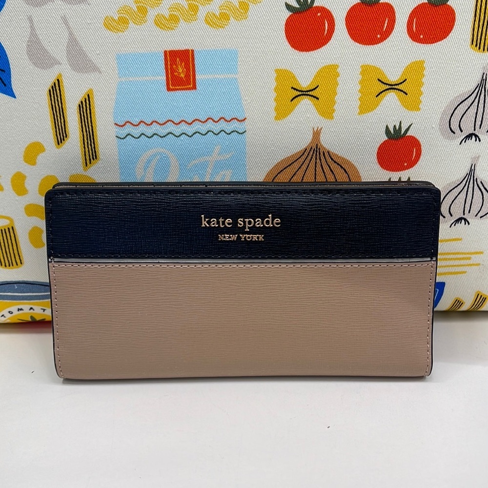 Kate Spade Morgan Colorblocked Slim Bifold Wallet Cafe Mocha
NWT - Picture 1 of 16